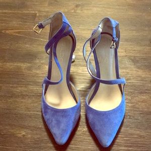 Blue Suede Aldo Shoes